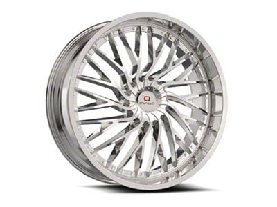 Cavallo CLV-43 Chrome Wheel; Rear Only; 24x9; 18mm Offset (10-15 Camaro, Excluding ZL1)