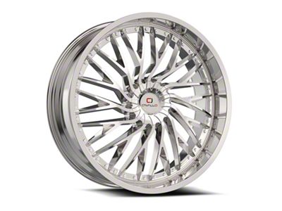 Cavallo CLV-43 Chrome Wheel; Rear Only; 24x9; 18mm Offset (16-24 Camaro, Excluding SS w/ 6-Piston Front Calipers & ZL1)