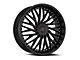 Cavallo CLV-43 Gloss Black Wheel; Rear Only; 22x9.5; 15mm Offset (16-24 Camaro)