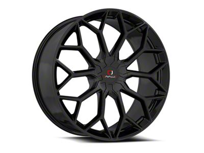 Cavallo CLV-44 Gloss Black Wheel; 22x8.5; 38mm Offset (10-15 Camaro, Excluding ZL1)