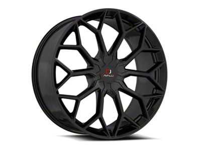 Cavallo CLV-44 Gloss Black Wheel; 22x8.5; 38mm Offset (16-24 Camaro, Excluding SS w/ 6-Piston Front Calipers & ZL1)