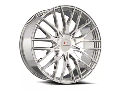 Cavallo CLV-45 Chrome Wheel; Rear Only; 22x9.5; 15mm Offset (10-15 Camaro)