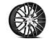 Cavallo CLV-45 Gloss Black and Machined Wheel; Rear Only; 22x9.5; 15mm Offset (16-24 Camaro)