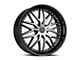 Cavallo CLV-46 Gloss Black and Machined Wheel; 22x8.5; 38mm Offset (16-24 Camaro, Excluding SS w/ 6-Piston Front Calipers & ZL1)