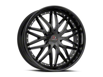 Cavallo CLV-46 Gloss Black Wheel; 18x8; 35mm Offset (16-24 Camaro, Excluding SS w/ 6-Piston Front Calipers & ZL1)