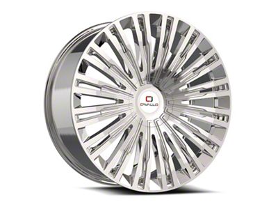 Cavallo CLV-48 Chrome Wheel; Rear Only; 24x9; 34mm Offset (10-15 Camaro, Excluding ZL1)