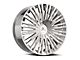 Cavallo CLV-48 Chrome Wheel; Rear Only; 24x9; 34mm Offset (10-15 Camaro, Excluding ZL1)