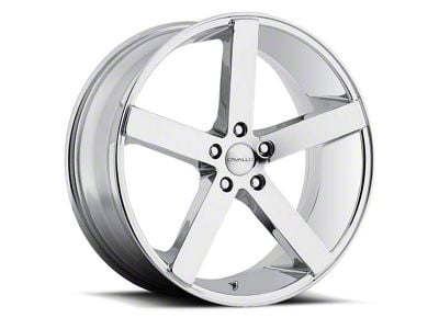 Cavallo CLV-5 Chrome Wheel; Rear Only; 24x10; 35mm Offset (16-24 Camaro, Excluding SS w/ 6-Piston Front Calipers & ZL1)