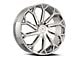 Cavallo CLV-51 Nano Chrome Wheel; 22x8.5; 38mm Offset (16-24 Camaro, Excluding SS w/ 6-Piston Front Calipers & ZL1)