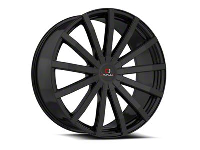 Cavallo CLV-52 Gloss Black Wheel; 18x8; 35mm Offset (16-24 Camaro, Excluding SS w/ 6-Piston Front Calipers & ZL1)