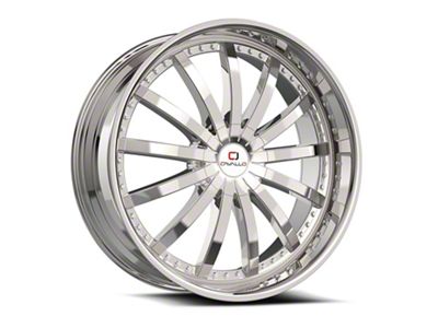 Cavallo CLV-53 Chrome Wheel; 22x8.5; 38mm Offset (16-24 Camaro, Excluding SS w/ 6-Piston Front Calipers & ZL1)