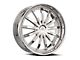 Cavallo CLV-53 Chrome Wheel; 22x8.5; 38mm Offset (16-24 Camaro, Excluding SS w/ 6-Piston Front Calipers & ZL1)