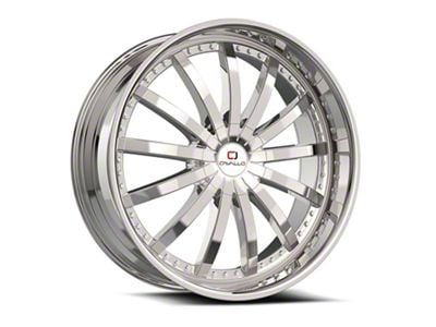 Cavallo CLV-53 Chrome Wheel; Rear Only; 24x9; 18mm Offset (16-24 Camaro, Excluding SS w/ 6-Piston Front Calipers & ZL1)