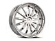 Cavallo CLV-53 Nano Chrome Wheel; Rear Only; 22x9.5; 15mm Offset (16-24 Camaro)