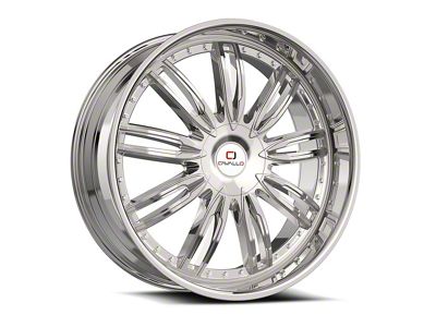 Cavallo CLV-54 Nano Chrome Wheel; 18x8; 35mm Offset (16-24 Camaro, Excluding SS w/ 6-Piston Front Calipers & ZL1)