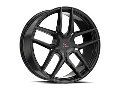 Cavallo CLV-55 Gloss Black Wheel; 18x8; 35mm Offset (16-24 Camaro, Excluding SS w/ 6-Piston Front Calipers & ZL1)