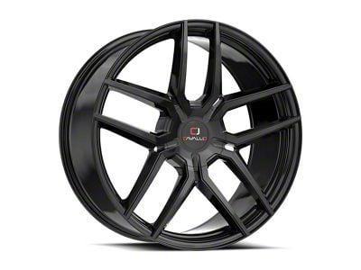 Cavallo CLV-55 Gloss Black Wheel; 20x8.5; 35mm Offset (16-24 Camaro, Excluding SS w/ 6-Piston Front Calipers & ZL1)