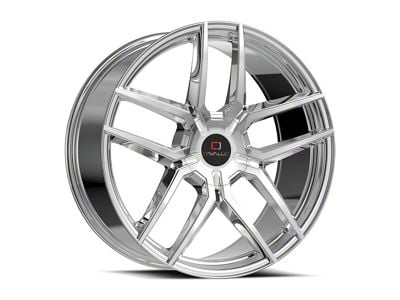 Cavallo CLV-55 Nano Chrome Wheel; 20x8.5; 35mm Offset (16-24 Camaro, Excluding SS w/ 6-Piston Front Calipers & ZL1)