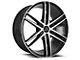 Cavallo CLV-20 Gloss Black and Machined Wheel; 20x8.5; 15mm Offset (08-23 RWD Challenger, Excluding SRT Hellcat & Widebody)