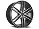 Cavallo CLV-20 Gloss Black and Machined Wheel; Rear Only; 24x9; 18mm Offset (08-23 RWD Challenger, Excluding SRT Hellcat & Widebody)