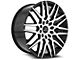 Cavallo CLV-24 Gloss Black and Machined Wheel; Rear Only; 22x9.5; 15mm Offset (08-23 RWD Challenger, Excluding SRT Hellcat & Widebody)