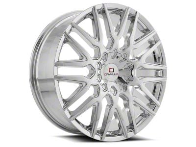 Cavallo CLV-24 Nano Chrome Wheel; Rear Only; 24x9; 18mm Offset (08-23 RWD Challenger, Excluding SRT Hellcat & Widebody)