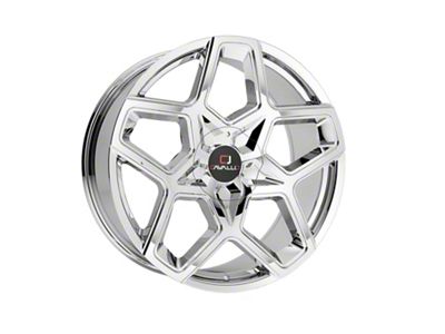 Cavallo CLV-25 Chrome Wheel; Rear Only; 22x9.5; 15mm Offset (08-23 RWD Challenger, Excluding SRT Hellcat & Widebody)