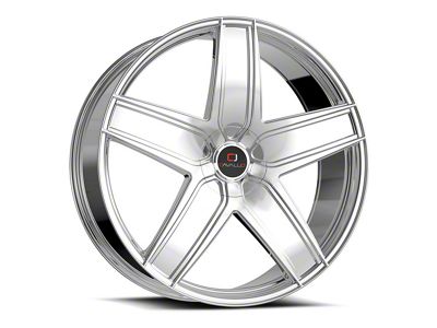 Cavallo CLV-31 Chrome Wheel; Rear Only; 22x9.5; 15mm Offset (08-23 RWD Challenger, Excluding SRT Hellcat & Widebody)