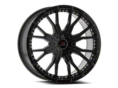 Cavallo CLV-36 Gloss Black Wheel; Rear Only; 24x9; 18mm Offset (08-23 RWD Challenger, Excluding SRT Hellcat & Widebody)