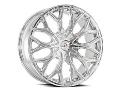 Cavallo CLV-37 Chrome Wheel; Rear Only; 26x9.5; 18mm Offset (08-23 RWD Challenger, Excluding SRT Hellcat & Widebody)