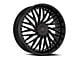 Cavallo CLV-43 Gloss Black Wheel; Rear Only; 22x9.5; 15mm Offset (08-23 RWD Challenger, Excluding SRT Hellcat & Widebody)