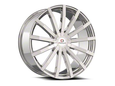 Cavallo CLV-52 Nano Chrome Wheel; Rear Only; 24x9; 18mm Offset (08-23 RWD Challenger, Excluding SRT Hellcat & Widebody)