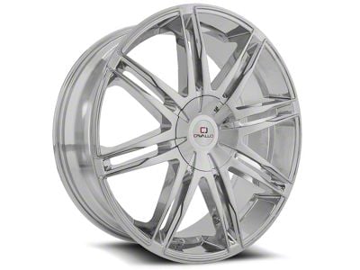 Cavallo CLV-18 Chrome Wheel; Rear Only; 22x9.5; 15mm Offset (06-10 Charger)