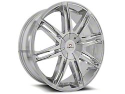 Cavallo CLV-18 Chrome Wheel; Rear Only; 24x9; 18mm Offset (06-10 Charger)