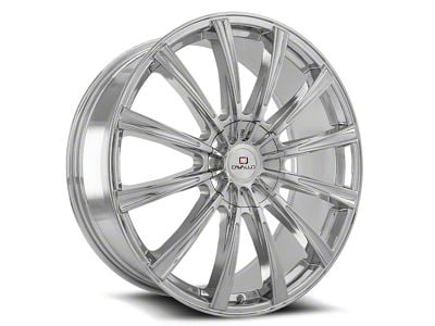 Cavallo CLV-23 Chrome Wheel; Rear Only; 24x9; 18mm Offset (11-23 RWD Charger, Excluding Widebody)