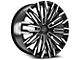 Cavallo CLV-28 Gloss Black and Machined Wheel; Rear Only; 22x9.5; 15mm Offset (06-10 Charger)