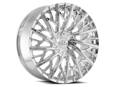 Cavallo CLV-30 Chrome Wheel; Rear Only; 22x9.5; 15mm Offset (06-10 Charger)