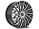 Cavallo CLV-30 Gloss Black and Machined Wheel; Rear Only; 26x9.5; 18mm Offset (06-10 Charger)