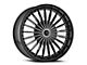 Cavallo CLV-32 Gloss Black and Machined Wheel; Rear Only; 22x9.5; 15mm Offset (11-23 RWD Charger, Excluding Widebody)