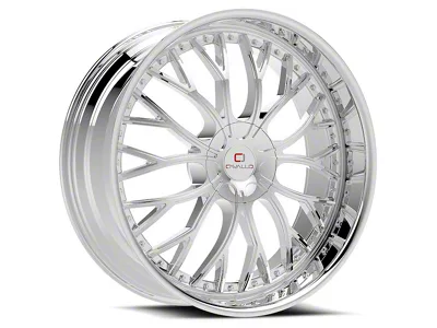 Cavallo CLV-33 Nano Chrome Wheel; Rear Only; 24x9; 34mm Offset (06-10 Charger, Excluding SRT8)