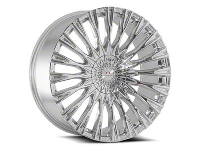 Cavallo CLV-40 Chrome Wheel; Rear Only; 22x9.5; 15mm Offset (11-23 RWD Charger, Excluding Widebody)