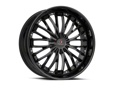 Cavallo CLV-42 Gloss Black Wheel; Rear Only; 24x9; 34mm Offset (06-10 Charger, Excluding SRT8)