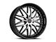 Cavallo CLV-46 Gloss Black and Machined Wheel; Rear Only; 22x9.5; 15mm Offset (11-23 RWD Charger, Excluding Widebody)