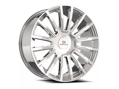 Cavallo CLV-47 Chrome Wheel; Rear Only; 24x9; 34mm Offset (06-10 Charger, Excluding SRT8)