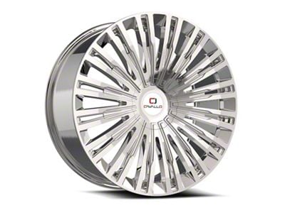 Cavallo CLV-48 Chrome Wheel; Rear Only; 24x9; 18mm Offset (11-23 RWD Charger, Excluding Widebody)