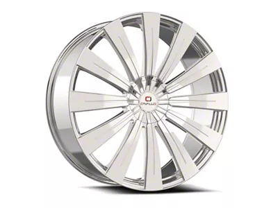 Cavallo CLV-49 Nano Chrome Wheel; Rear Only; 24x9; 34mm Offset (06-10 Charger, Excluding SRT8)