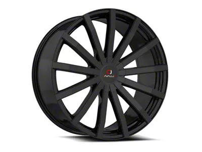 Cavallo CLV-52 Gloss Black Wheel; Rear Only; 24x9; 34mm Offset (11-23 Charger w/o Brembo Brakes)