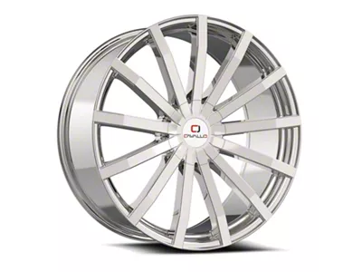 Cavallo CLV-52 Nano Chrome Wheel; Rear Only; 24x9; 34mm Offset (06-10 Charger, Excluding SRT8)