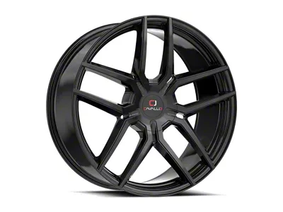 Cavallo CLV-55 Gloss Black Wheel; Rear Only; 24x9; 34mm Offset (06-10 Charger, Excluding SRT8)