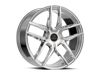 Cavallo CLV-55 Nano Chrome Wheel; Rear Only; 24x9; 34mm Offset (06-10 Charger, Excluding SRT8)